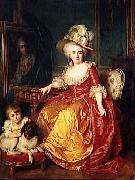 Antoine Vestier Portrait of Madame Vestier and her son oil painting on canvas